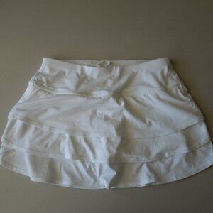 Athleta Ruffle NWOT white Skort